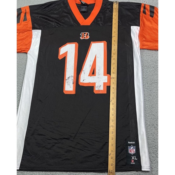 Reebok Cincinnati Bengals Andy Dalton NFL Football Jersey Black Orange‎ Mens XL - Picture 6 of 7